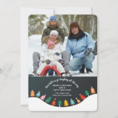 クリスマスツリーフォレストフォトホリデーカード シーズンカード (正面)