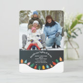 クリスマスツリーフォレストフォトホリデーカード シーズンカード (スタンド正面)