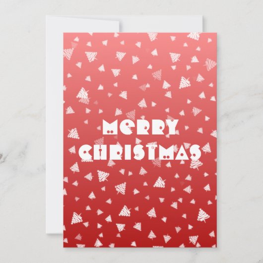 クリスマスツリーフラットカード (正面)