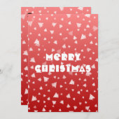 クリスマスツリーフラットカード (正面/裏面)