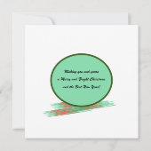 クリスマスツリーフラットグリーティングカード カード (裏面)