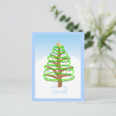 クリスマスツリーフランスの – 言語はがき シーズンポストカード (スタンド正面)