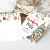 クリスマスツリーフレンドズマスパーティの招待状 招待状