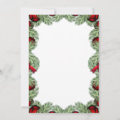 クリスマスツリーフレーム、ゴールデントナカイ 招待状 (裏面)