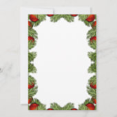 クリスマスツリーフレーム、ゴールデントナカイ 招待状 (裏面)