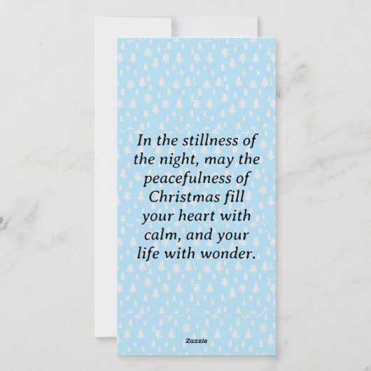 クリスマスツリーブックマークホリデーカード シーズンカード (裏面)