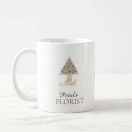クリスマスツリーブティックフラワリストブランディング、Noel コーヒーマグカップ