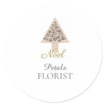 クリスマスツリーブティックフラワリストブランディング、Noel