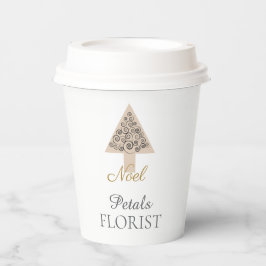 クリスマスツリーブティックフラワリストブランディング、Noel 紙コップ