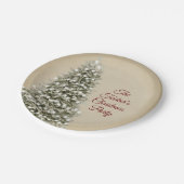 クリスマスツリーブラウンクラフトカンパニーホリデーパーティー ペーパープレート (アングル)