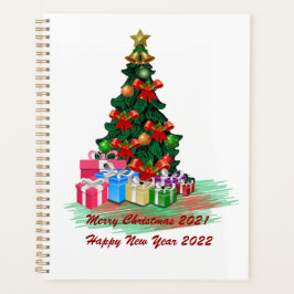 クリスマスツリープランナー(白) プランナー手帳