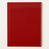 クリスマスツリープランナー（赤） プランナー手帳 (裏面)