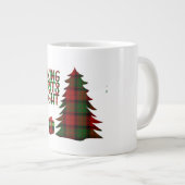 クリスマスツリープレイド ジャンボコーヒーマグカップ (正面右)