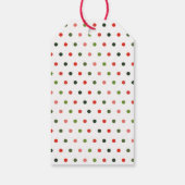 クリスマスツリープレゼントレトロ モダン ギフトタグ (裏面)