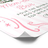 クリスマスツリーベイビーシャワーママモーザバー ポスター (角)