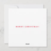 クリスマスツリーベビーの初めてのクリスマスカスタムHOLID シーズンカード (裏面)