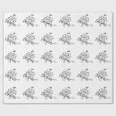 クリスマスツリーベビーの初めてのクリスマス ラッピングペーパー (フラット)