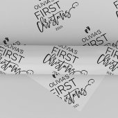 クリスマスツリーベビーの初めてのクリスマス ラッピングペーパー