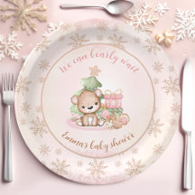 クリスマスツリーベビーベアーガールベビーシャワー