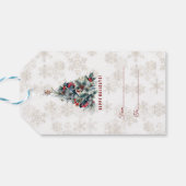 クリスマスツリーベリーズホリデーウィズモノグラム ギフトタグ (裏面横)