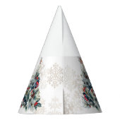 クリスマスツリーベリーズホリデーウィズモノグラム パーティーハット (裏面)