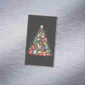 クリスマスツリーベーキングシェフ調理師クリスマス マグネット名刺 (インサイチュ)
