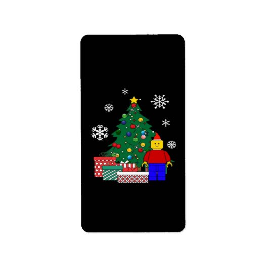 クリスマスツリーベースボール ラベル (正面)