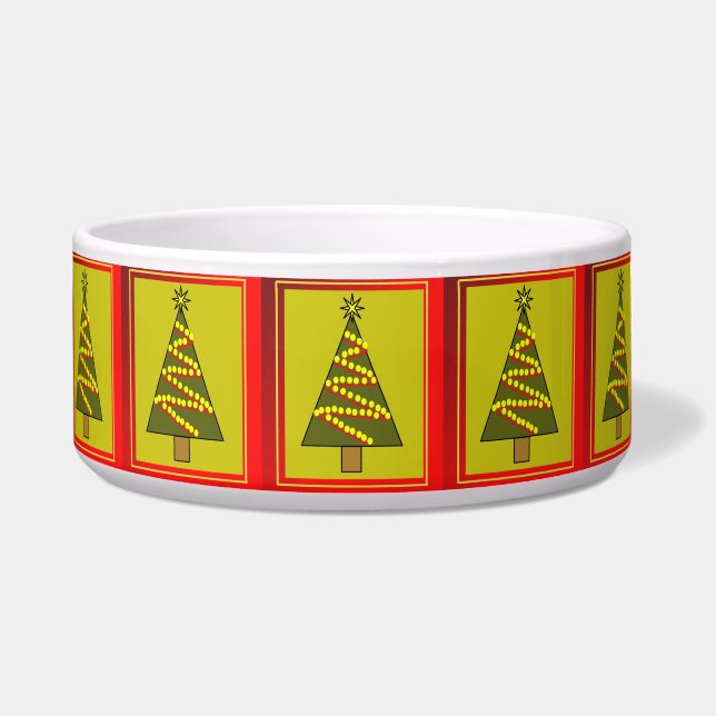 クリスマスツリーペットボウル ボウル (正面)
