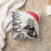 クリスマスツリーホリディピロー付きマウスカップル クッション (ブランケット)