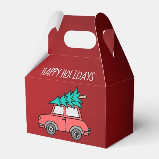 クリスマスツリーホリデイズゲーブルビーフボックス フェイバーボックス (正面サイド)