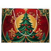 クリスマスツリーホリデイ抱き枕 ラージペーパーバッグ (裏面)