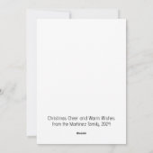 クリスマスツリーホリデーカード付きマウスの母親 シーズンカード (裏面)