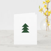 クリスマスツリーホリデーカード(ダークグリーン) カード (黄色い花)
