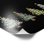 クリスマスツリーホリデーギフトウィンター フォトプリント            (角)