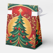 クリスマスツリーホリデーギフトボックス フェイバーボックス (裏面サイド)