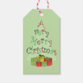 クリスマスツリーホリデーギフトラベル ギフトタグ (正面)