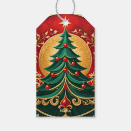 クリスマスツリーホリデーギフトラベル ギフトタグ
