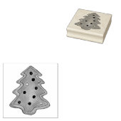 クリスマスツリーホリデーシュガークッキースプリンクル ラバースタンプ (押印)