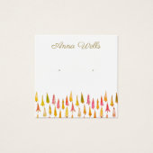 クリスマスツリーホリデースクエアイヤリングディスプレイカード (正面)