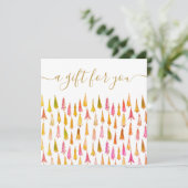 クリスマスツリーホリデースクリプトギフト証明書 (スタンド正面)