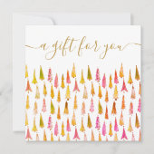 クリスマスツリーホリデースクリプトギフト証明書 (正面)