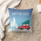 クリスマスツリーホリデーズ装飾用クッション クッション (ブランケット)