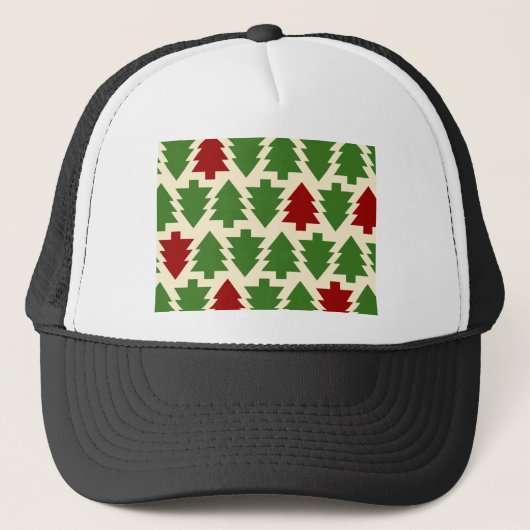 クリスマスツリーホリデーパターン キャップ (正面)