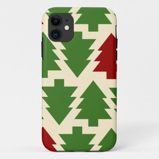 クリスマスツリーホリデーパターン Case-Mate iPhoneケース (裏面)