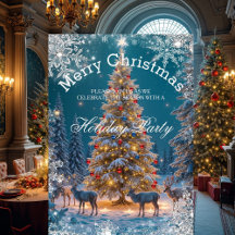 クリスマスツリーホリデーパーティーウィンターワンダーランド