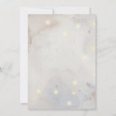 クリスマスツリーホリデーパーティーディナーモダンの台本  招待状 (裏面)