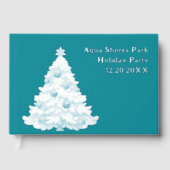 クリスマスツリーホリデーパーティーフォイルゲストブック ゲストブック (正面)