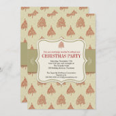 クリスマスツリーホリデーパーティー 招待状 (正面/裏面)