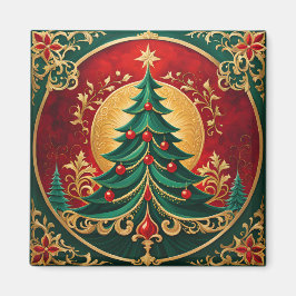 クリスマスツリーホリデーマグネット マグネット