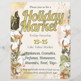 クリスマスツリーホリデーマーケット招待状